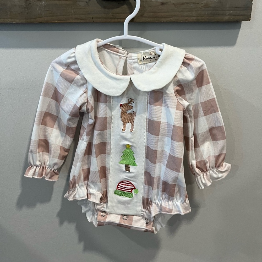 Marie Nicole 0-3m Christmas Bubble Tan